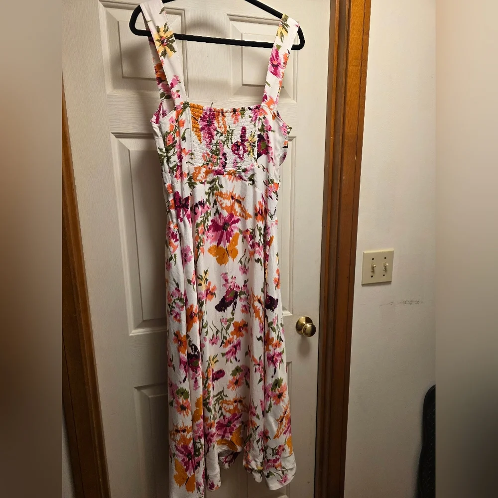 Anthropologie Maeve The Jocelyn Sleeveless Slip Midi Dress In Pink New W/O Tags - Picture 10 of 12